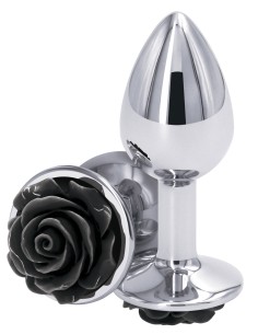Plug Bijou Rear S 6 x 2.7cm Argenté-Noir