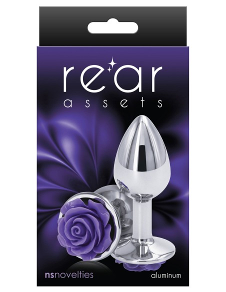 Plug Bijou Rear S 6 x 2.7cm Argenté-Violet Plug Bijou Rear S 6 x 2.7cm Argenté-Violet