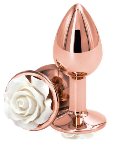 Plug Bijou Rear S 6 x 2.7cm Rose-Blanc Plug Bijou Rear S 6 x 2.7cm Rose-Blanc