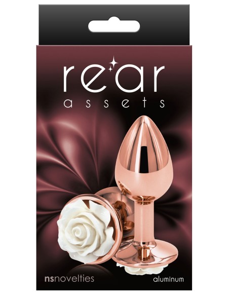 Plug Bijou Rear S 6 x 2.7cm Rose-Blanc Plug Bijou Rear S 6 x 2.7cm Rose-Blanc