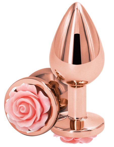 Plug Bijou Rear M 7 x 3.4cm Rose-Rose