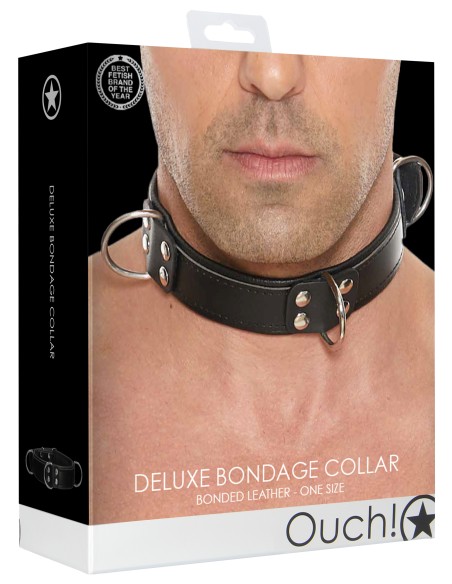 Collier Deluxe Bondage Noir