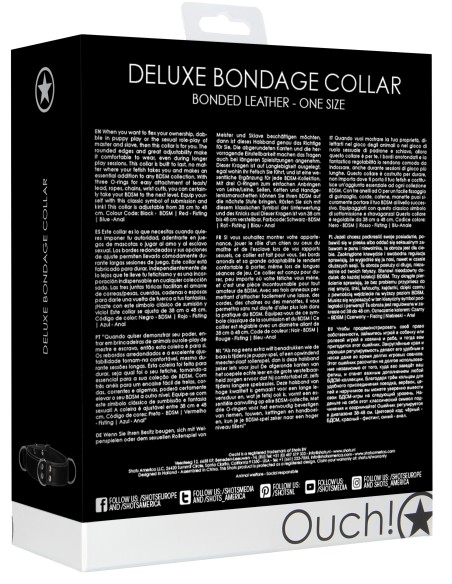 Collier Deluxe Bondage Noir