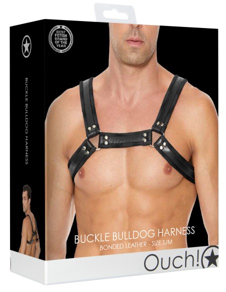 Harnais Buckle Bulldog Noir