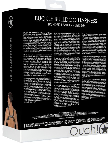 Harnais Buckle Bulldog Noir