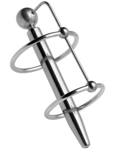 Plug d'urètre percé Longy 8cm - Diamètre 5.5 à 8mm