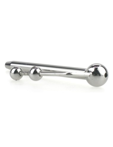 Plug d'urètre percé Longy 8cm - Diamètre 5.5 à 8mm