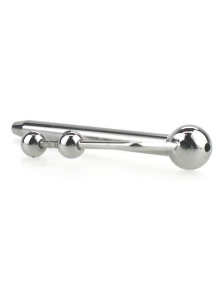 Plug d'urètre percé Longy 8cm - Diamètre 5.5 à 8mm