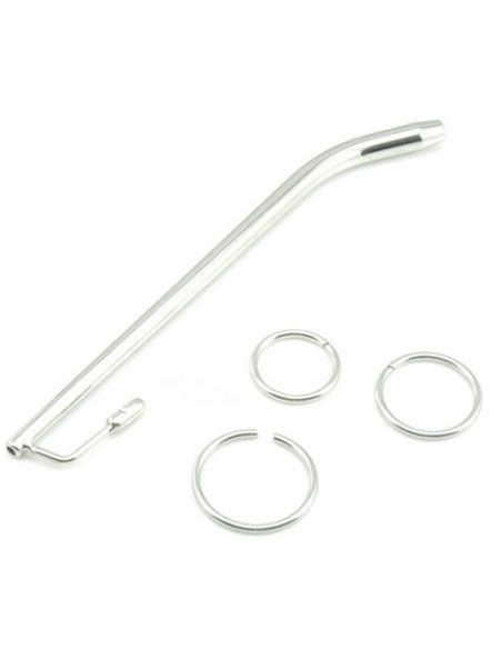 Tige d'urètre percée Benty S 11cm - Diamètre 7.5mm