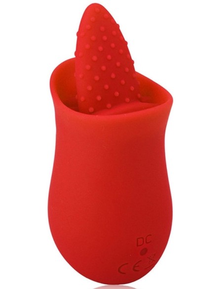 Stimulateur de clitoris Tongue Flower Rouge