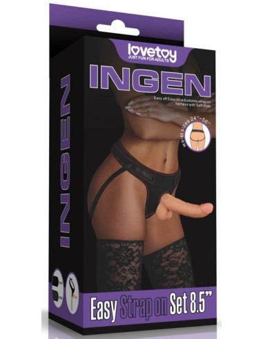 Gode ceinture Easy Strapon 17 x 4cm - Godes Harnais - 2