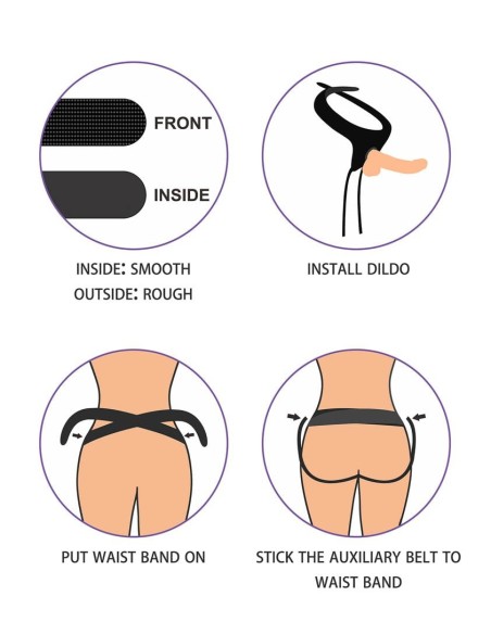 Gode ceinture Easy Strapon 17 x 4cm - Godes Harnais - 7