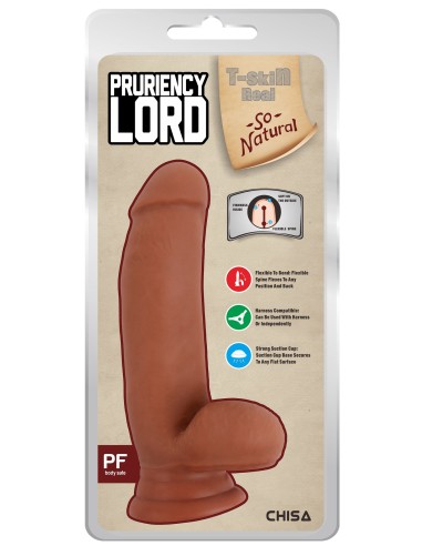 Gode réaliste Pruriency Lord 13 x 4cm Latino