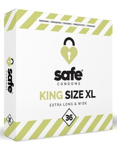 Préservatifs King Size XL SAFE x36