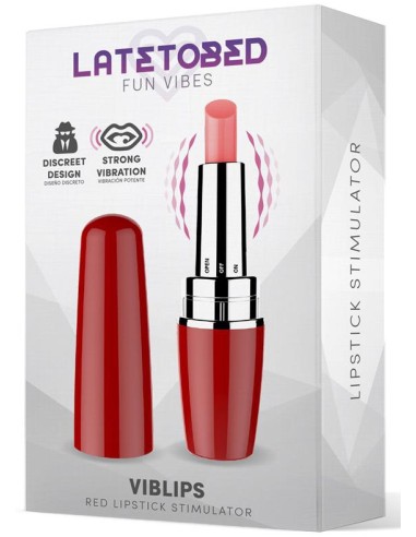 Stimulateur de clitoris Viblips 9.5 x 2.5cm Rouge