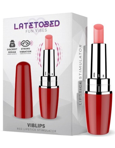 Stimulateur de clitoris Viblips 9.5 x 2.5cm Rouge