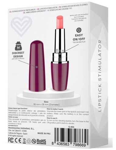 Stimulateur de clitoris Viblips 9.5 x 2.5cm Violet