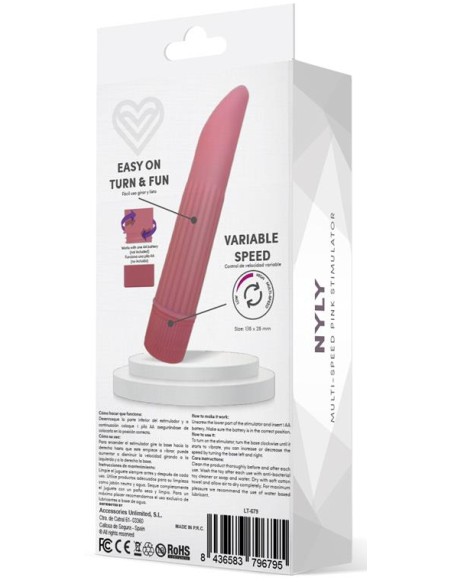 Stimulateur de clitoris Nyly 13 x 2.5cm Rose