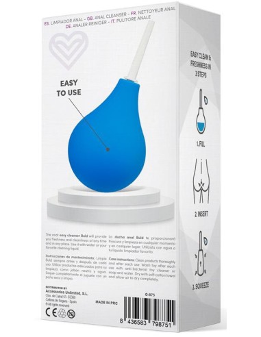 Poire de lavement Buld Easy Bleue - Poire à Lavement - 4