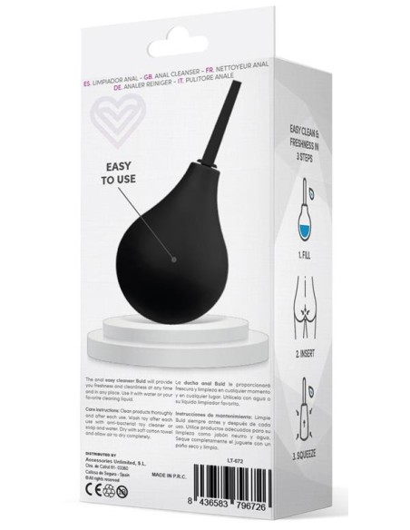 Poire anale Buld Easy Noire