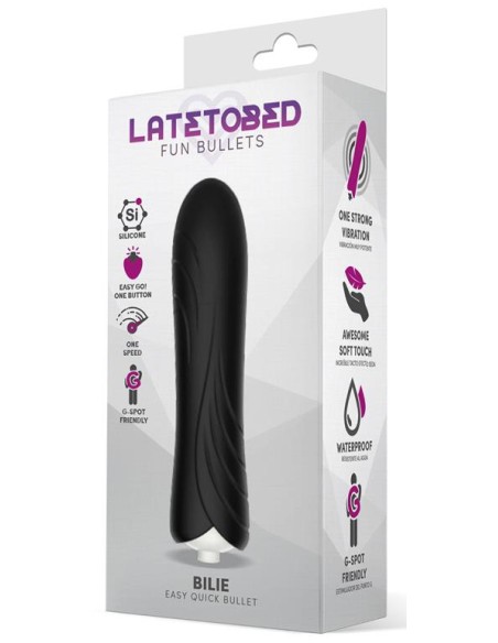Stimulateur de clitoris Bilie 10 x 2.5cm Noir