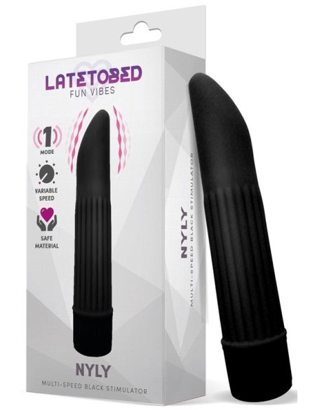 Stimulateur de clitoris Nyly 13 x 2.5cm Noir Stimulateur de clitoris Nyly 13 x 2.5cm Noir