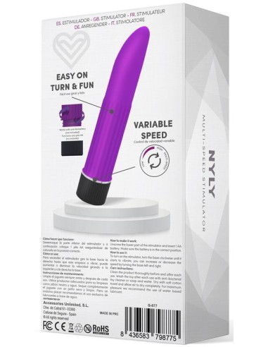 Stimulateur de clitoris Nyly 13 x 2.5cm Violet