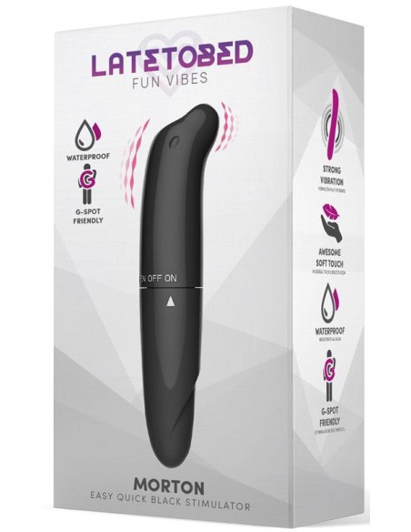 Stimulateur de clitoris Morton 13 x 2.5cm Noir