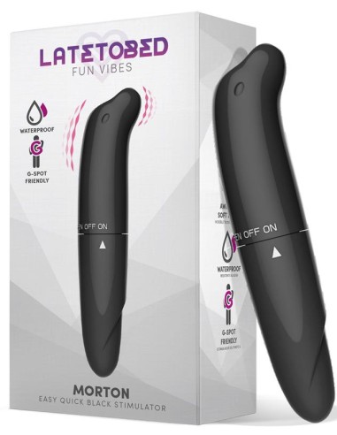 Stimulateur de clitoris Morton 13 x 2.5cm Noir