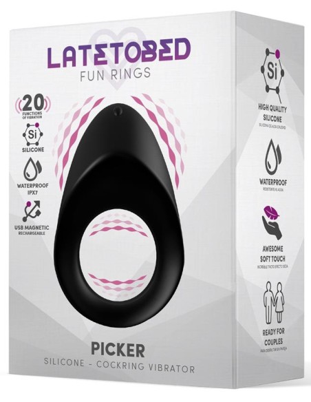 Cockring vibrant Silicone Picker 28mm Cockring vibrant Silicone Picker 28mm