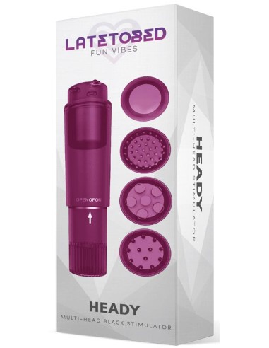 Stimulateur vibrant 4 Têtes Heady Violet