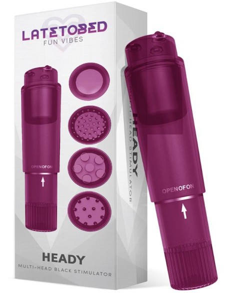 Stimulateur vibrant 4 Têtes Heady Violet
