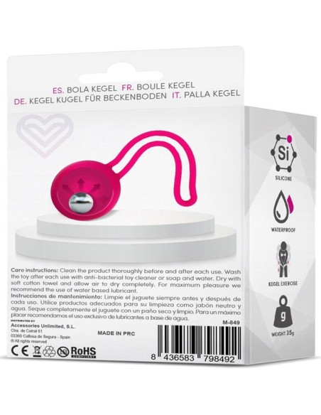Boule de Kegel Fitty 1 Rose 3.4cm - Poids 35gr