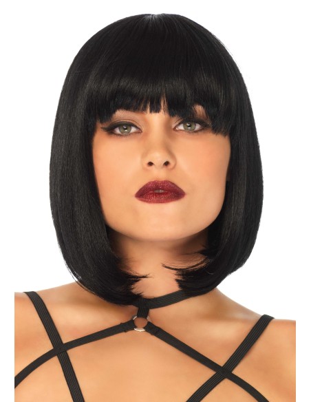 Perruque Cheveux courts Bob Noirs