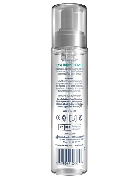 Nettoyant Sextoys mousse Swiss Navy 221ml
