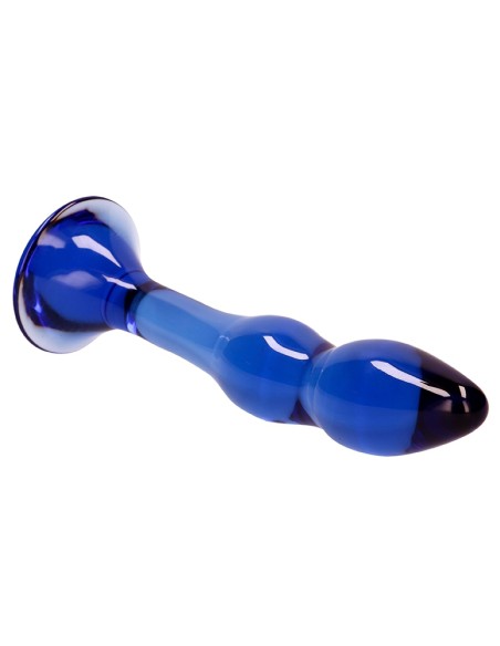 Gode en verre Gallant Bleu 16 x 3.4cm