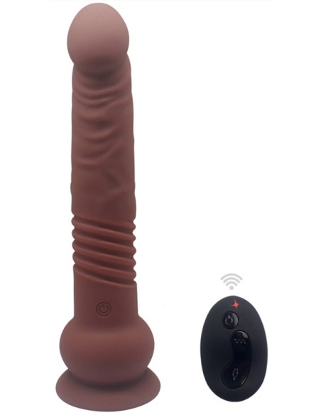 Gode vibrant The Commander 19 x 3.7cm Marron Gode vibrant The Commander 19 x 3.7cm Marron