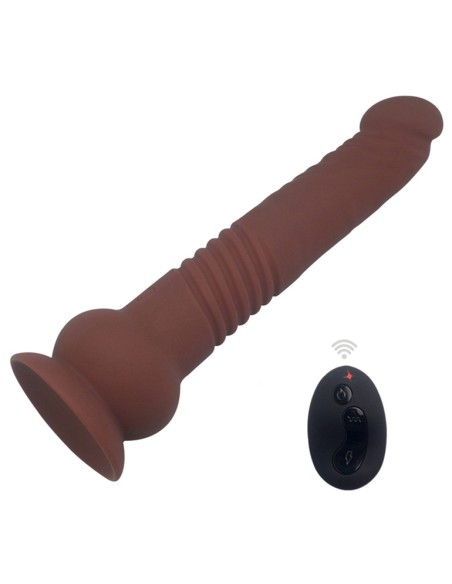 Gode vibrant The Commander 19 x 3.7cm Marron Gode vibrant The Commander 19 x 3.7cm Marron