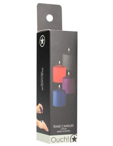 Lot de 4 bougies Tease Candle Parfums variés 24g