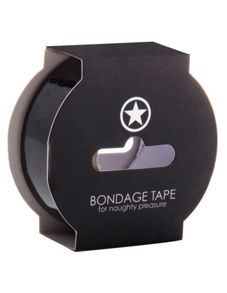 Ruban Bondage 17m - 25mm Noir