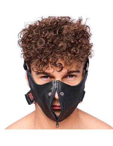 Masque en cuir avec Zip