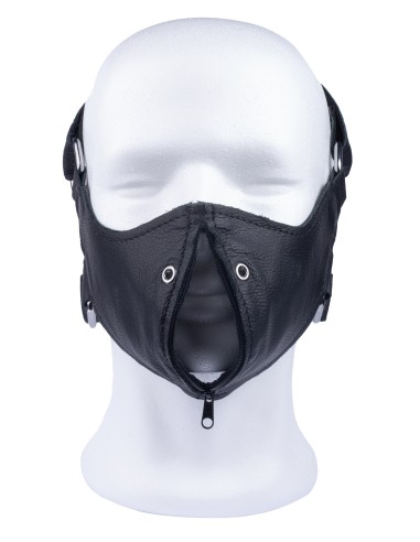 Masque en cuir avec Zip