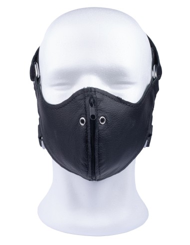 Masque en cuir avec Zip