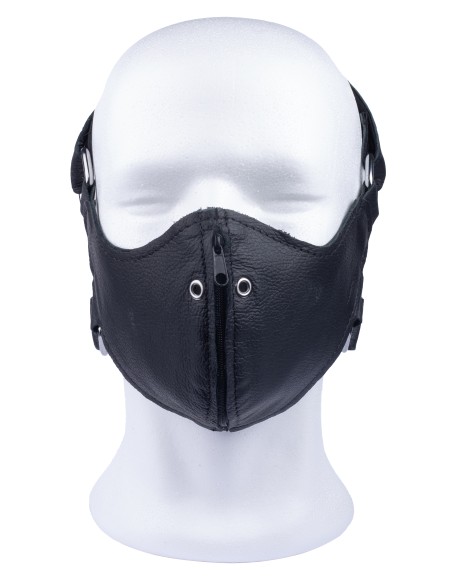 Masque en cuir avec Zip Masque en cuir avec Zip