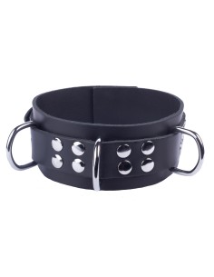 Collier en cuir Ultra Noir