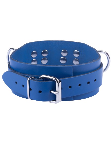 Collier en cuir Ultra Bleu