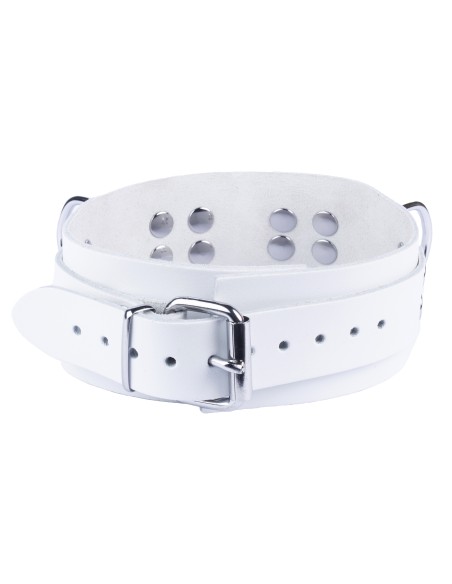 Collier en cuir Ultra Blanc