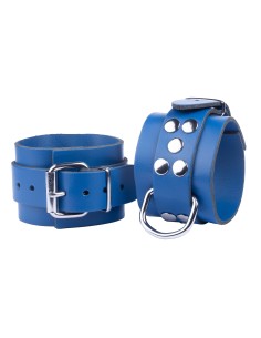 Menottes en cuir Ultra Bleues