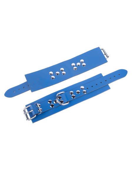 Menottes en cuir Ultra Bleues Menottes en cuir Ultra Bleues