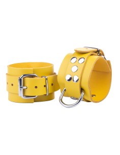 Menottes en cuir ULTRA Jaunes